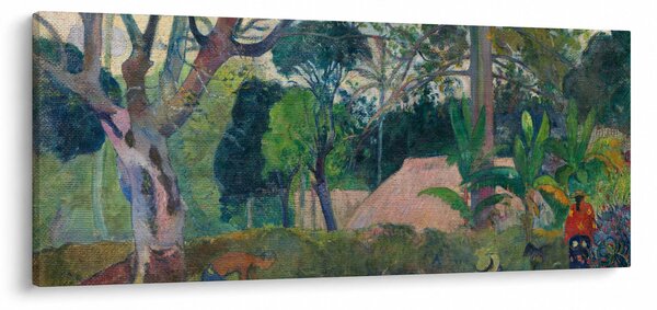 Obraz - Paul Gauguin, Te raau rahi (The Big Tree), reprodukcia (120x50 cm)