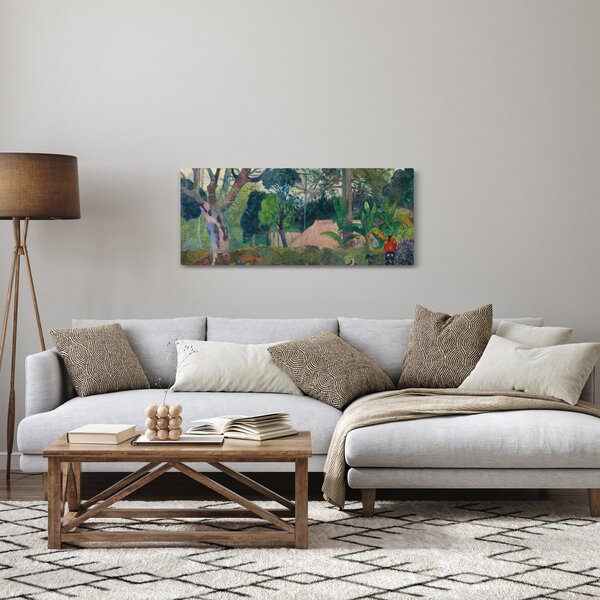 Obraz - Paul Gauguin, Te raau rahi (The Big Tree), reprodukcia (120x50 cm)