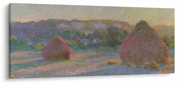 Obraz - Claude Monet, Stacks of Wheat (End of Summer) , reprodukcia (120x50 cm)