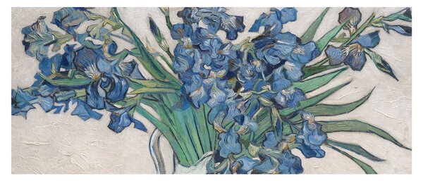 Obraz - Vincent van Gogh, Irises, reprodukcia (120x50 cm)