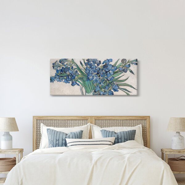 Obraz - Vincent van Gogh, Irises, reprodukcia (120x50 cm)
