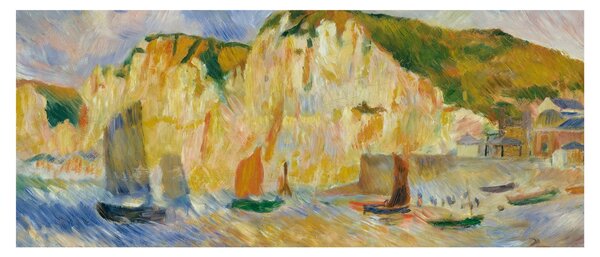 Obraz - Auguste Renoir, Sea and Cliffs, reprodukcia (120x50 cm)