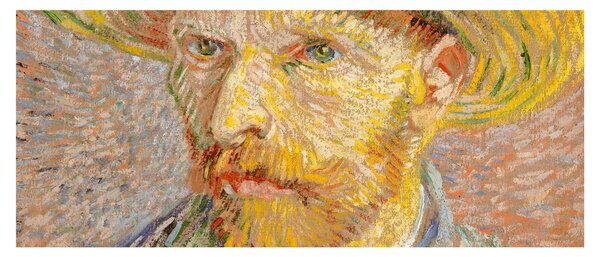 Obraz - Vincent van Gogh, Self-Portrait with a Straw Hat (The Potato Peeler), reprodukcia (120x50 cm)