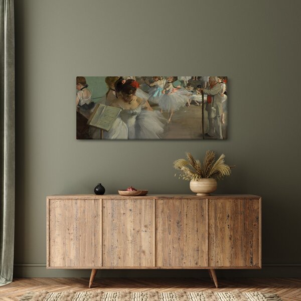 Obraz - Edgar Degas, The Dance Class, reprodukcia (120x50 cm)