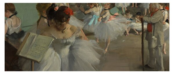 Obraz - Edgar Degas, The Dance Class, reprodukcia (120x50 cm)