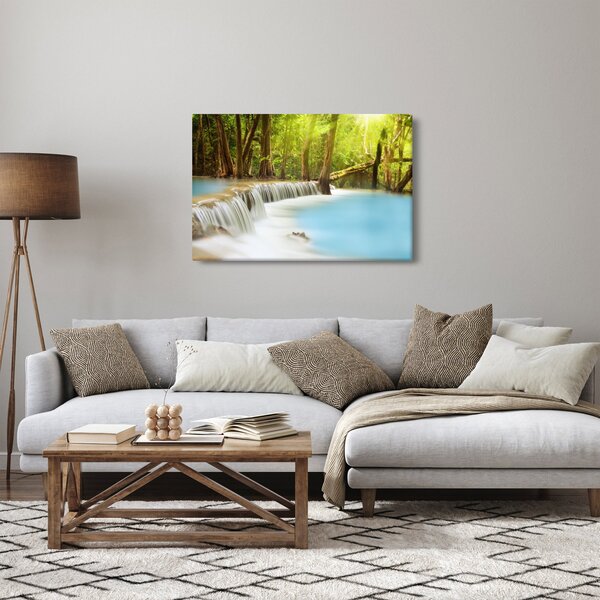 Obraz Huay Mae Kamin vodopádu v lese (90x60 cm)