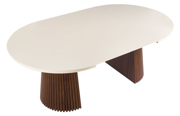 Dekorstudio Rozkládaci jedálenský stôl MARBELLO FLEX 120-200cm kašmír + orech