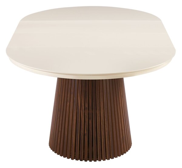Dekorstudio Rozkládaci jedálenský stôl MARBELLO FLEX 120-200cm kašmír + orech