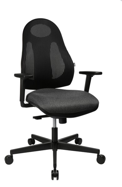 OTOČNÁ STOLIČKA, sieťovina, antracitová, čierna Dieter Knoll - Online Only kancelárie, Online Only
