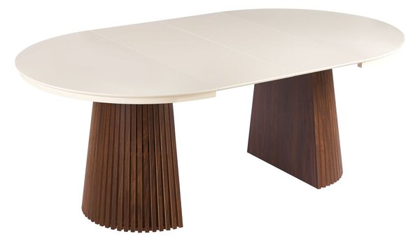 Dekorstudio Rozkládaci jedálenský stôl MARBELLO FLEX 120-200cm kašmír + orech