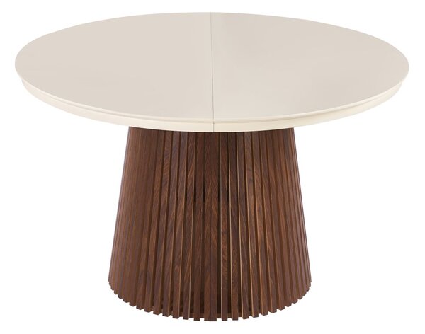 Dekorstudio Rozkládaci jedálenský stôl MARBELLO FLEX 120-200cm kašmír + orech