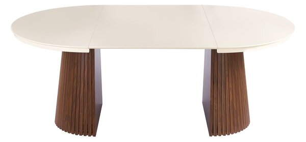 Dekorstudio Rozkládaci jedálenský stôl MARBELLO FLEX 120-200cm kašmír + orech