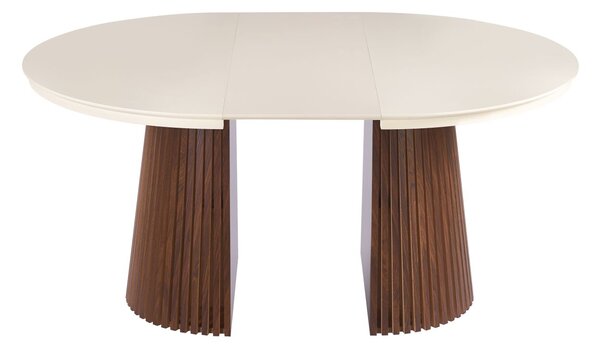 Dekorstudio Rozkládaci jedálenský stôl MARBELLO FLEX 120-200cm kašmír + orech