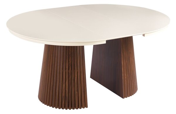Dekorstudio Rozkládaci jedálenský stôl MARBELLO FLEX 120-200cm kašmír + orech