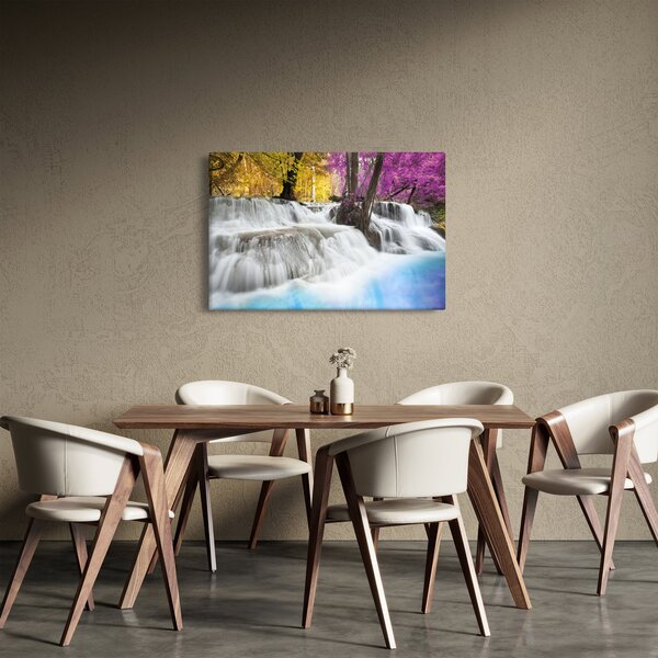Obraz Erawan vodopádu v lese (90x60 cm)
