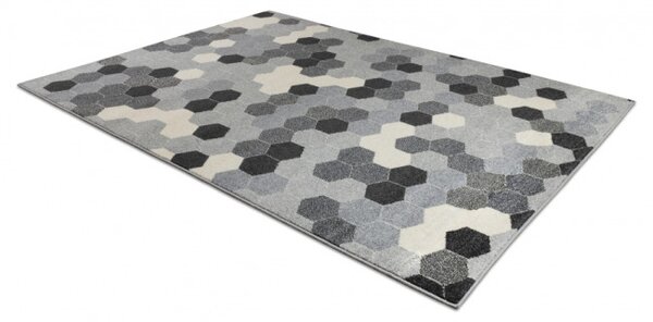 Koberec HEOS 78537 sivý / krém HEXAGON