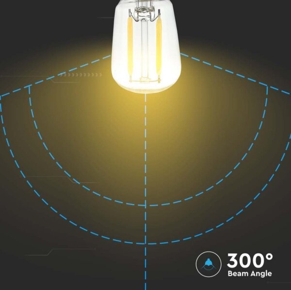 LED filamentová žiarovka ST26 E14/2W/230V 4000K