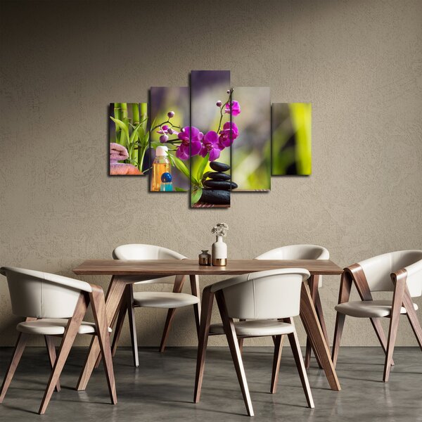 Obraz - spa and stones (150x105 cm)