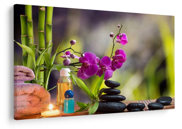Obraz - spa and stones (90x60 cm)