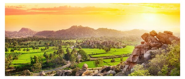 Obraz Hampi údolí v Indii (120x50 cm)