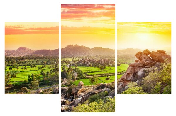 Obraz Hampi údolí v Indii (90x60 cm)