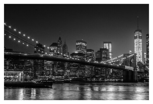 Obraz Brooklyn mosta v New Yorku (90x60 cm)