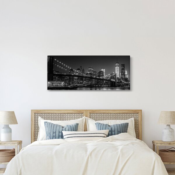 Obraz Brooklyn mosta v New Yorku (120x50 cm)