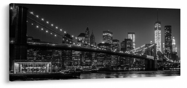 Obraz Brooklyn mosta v New Yorku (120x50 cm)