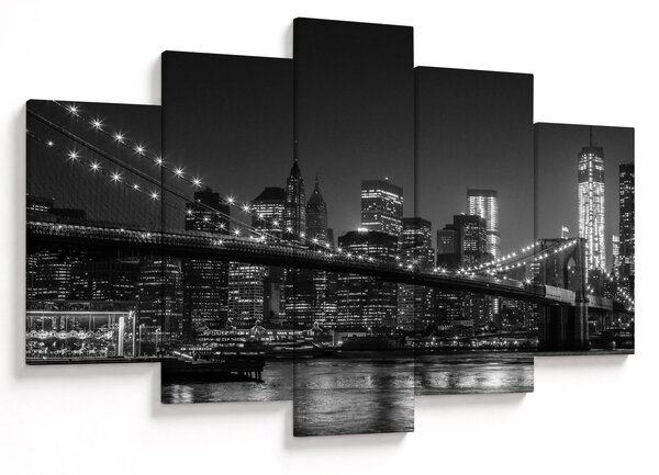 Obraz Brooklyn mosta v New Yorku (150x105 cm)