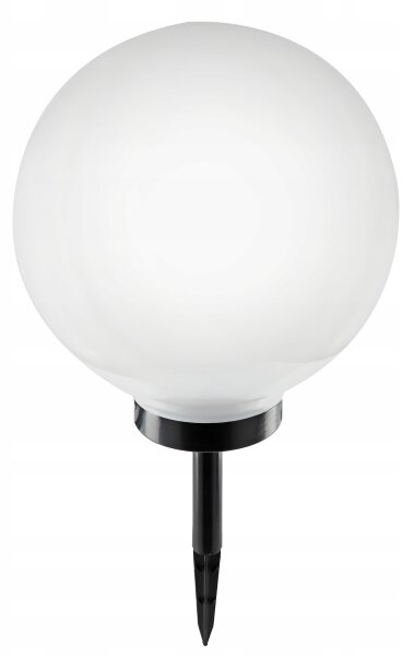 LED solárna lampa LED/1,2V 6500K 200 mAh pr. 30 cm IP44 biela/čierna