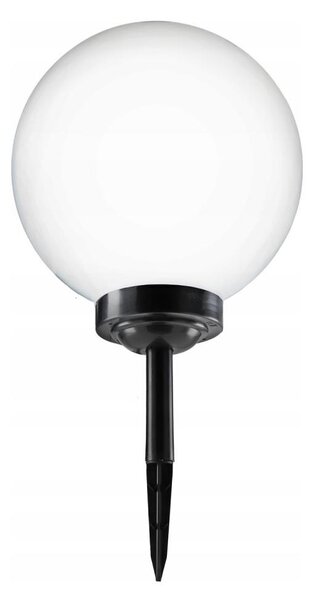 LED solárna lampa LED/1,2V 6500K 200 mAh pr. 30 cm IP44 biela/čierna