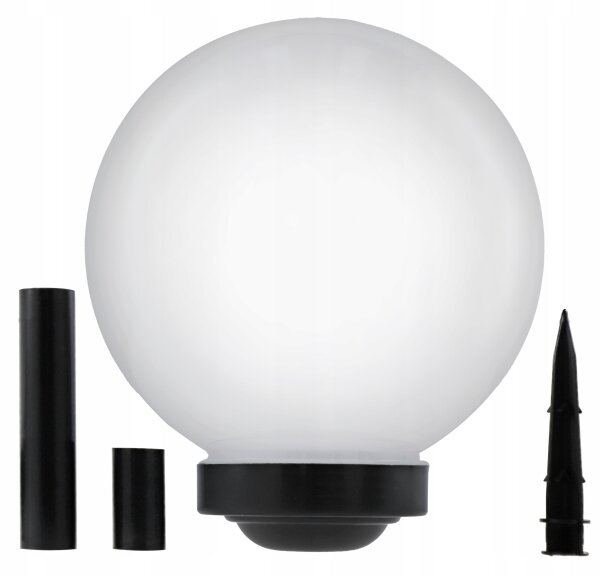 LED solárna lampa LED/1,2V 6500K 200 mAh pr. 30 cm IP44 biela/čierna