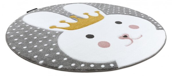 Koberec KRUH PETIT BUNNY KRÁLIK sivý