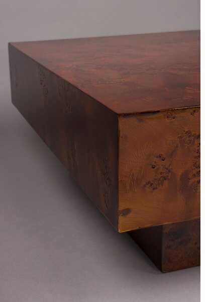 Konferenčný stolík v dekore orecha v tmavo prírodnej farbe 90x90 cm Quinn – Dutchbone