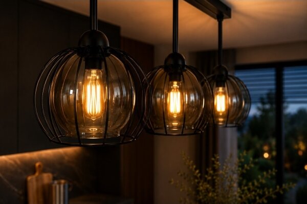 Prisadený luster SOLO BLACK 3xE27/60W/230V