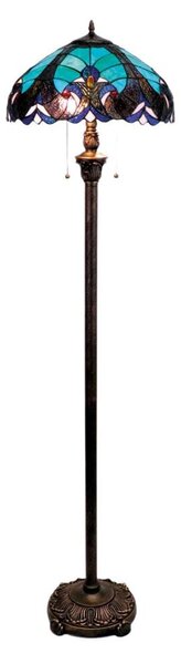 BRILAGI - Tiffany vitražová stojacia lampa CORAL 2xE27/60W/230V