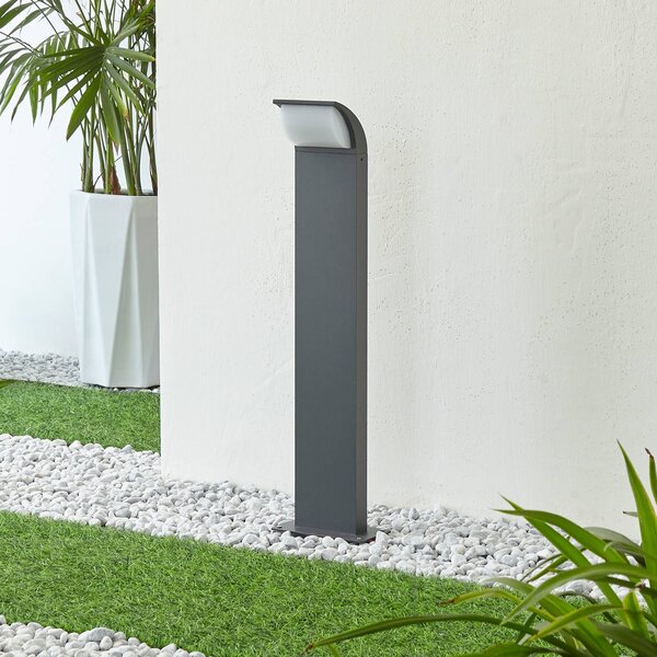 Lucande Podstavné svietidlo LED Tinna, 60 cm, antracit, IP65, Čierna, Hliník, Moderný, Vonkajčie stĺpové osvetlenie