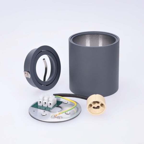 BRILAGI - Bodové svietidlo MIA 1xGU10/30W/230V 84x80 mm antracit