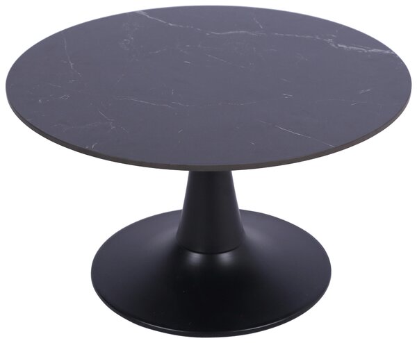 KONFERENČNÝ STOLÍK, čierna, kov, keramika, 70/70/40 cm Stylife - Stolíky do obývačky