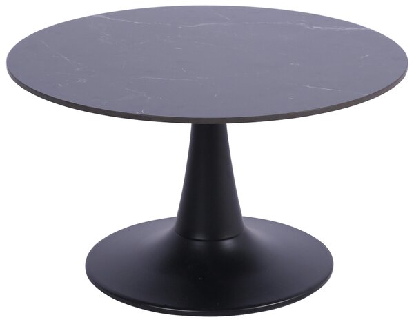 KONFERENČNÝ STOLÍK, čierna, kov, keramika, 70/70/40 cm Stylife - Stolíky do obývačky