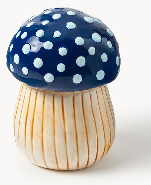 Ručne maľovaná úložná dóza z dolomitu Magic Mushroom