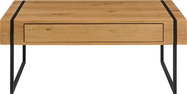 KONFERENČNÝ STOLÍK, čierna, farba duba, drevo, kov, kompozitné drevo, 110/59,4/45 cm Carryhome - Stolíky do obývačky