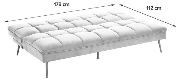 ROZKLADACIA POHOVKA, textil, sivá MID.YOU - Sedačky, Online Only