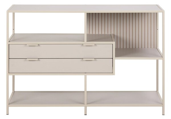 Sivá knižnica 114x78x35 cm Seaford – Actona