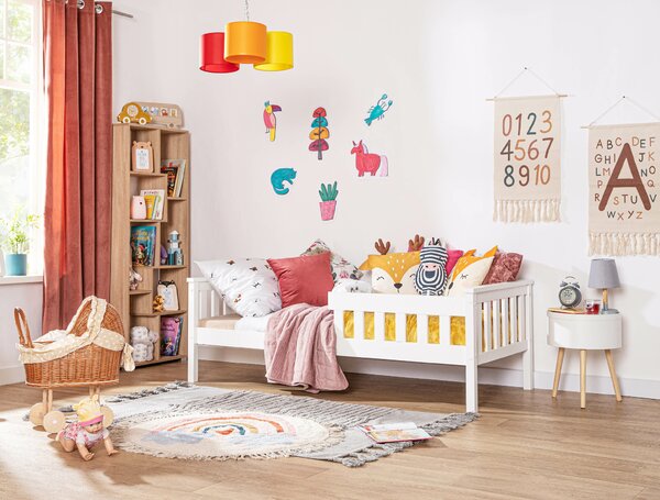 Detská masívna biela posteľ Franzo Rozmer: 160x80
