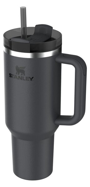 Čierna termoska so slamkou z nehrdzavejúcej ocele 1,18 l Quencher H2.0 FlowState Tumbler Black – Stanley