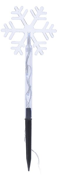 SOLIGHT LED záhradné osvetlenie snehové vločky, 5ks, 15x LED, zapichovacie, 3xAA