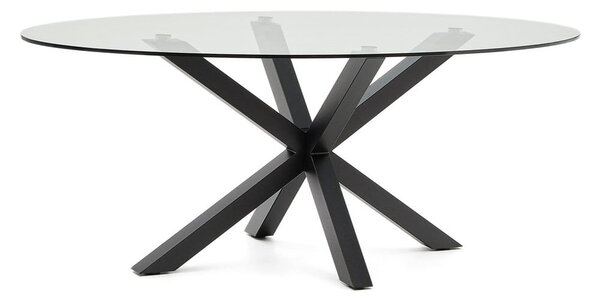 Jedálenský stôl so sklenenou doskou 100x200 cm Argo – Kave Home