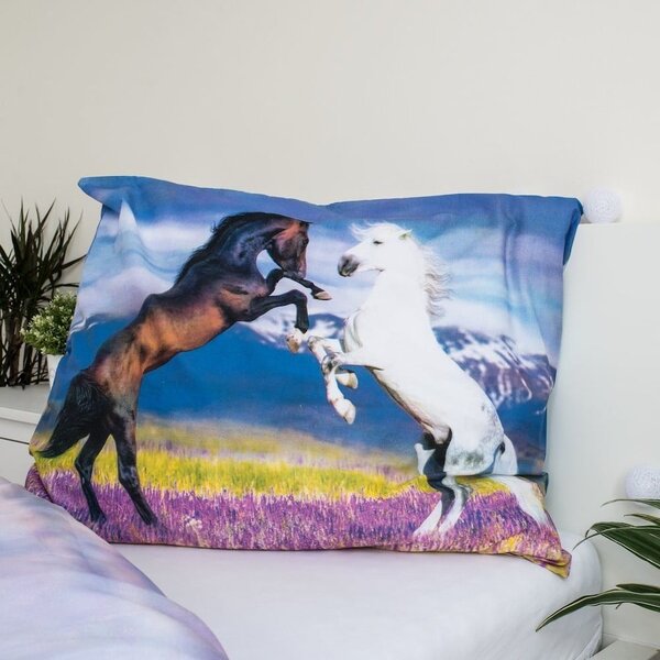 Bavlnené detské obliečky na jednolôžko 140x200 cm Horse "Meadow" – Jerry Fabrics