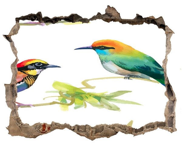 Díra 3D fototapeta na stěnu Exotické vtáctvo